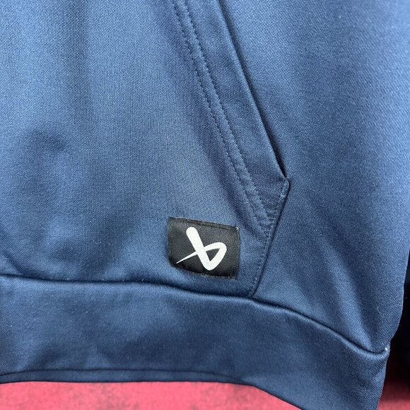 BAUER TEAM FLEECE HALF-ZIP BLUE PULLOVER WITH CHICAGO HOCKEY CLUB LOGO, SIZE L - Picture 8 of 13